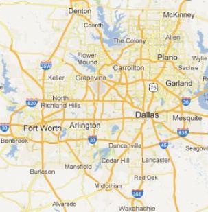 Map of Lewisville